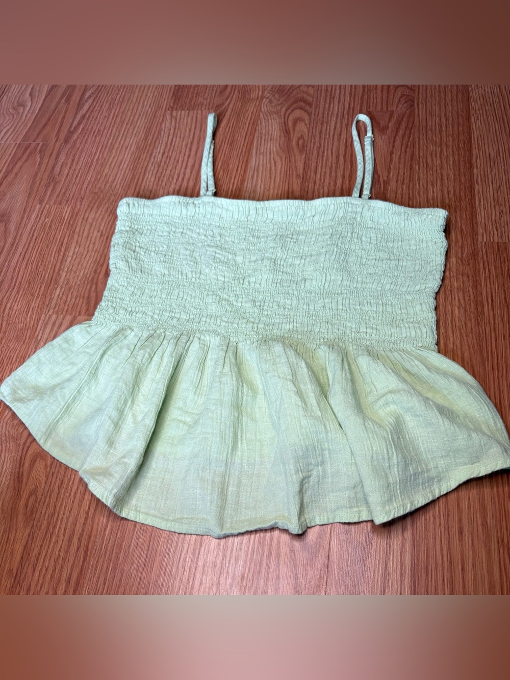 American Eagle Outfitters Mint Smocked Cami - Picture 5 of 5